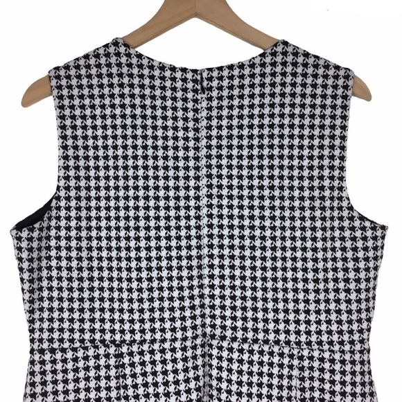 LANDS’ END LIGHTHOUSE Dress Houndstooth Sleeveless Fitted Petite Plus 14P NWT - Picture 4 of 13